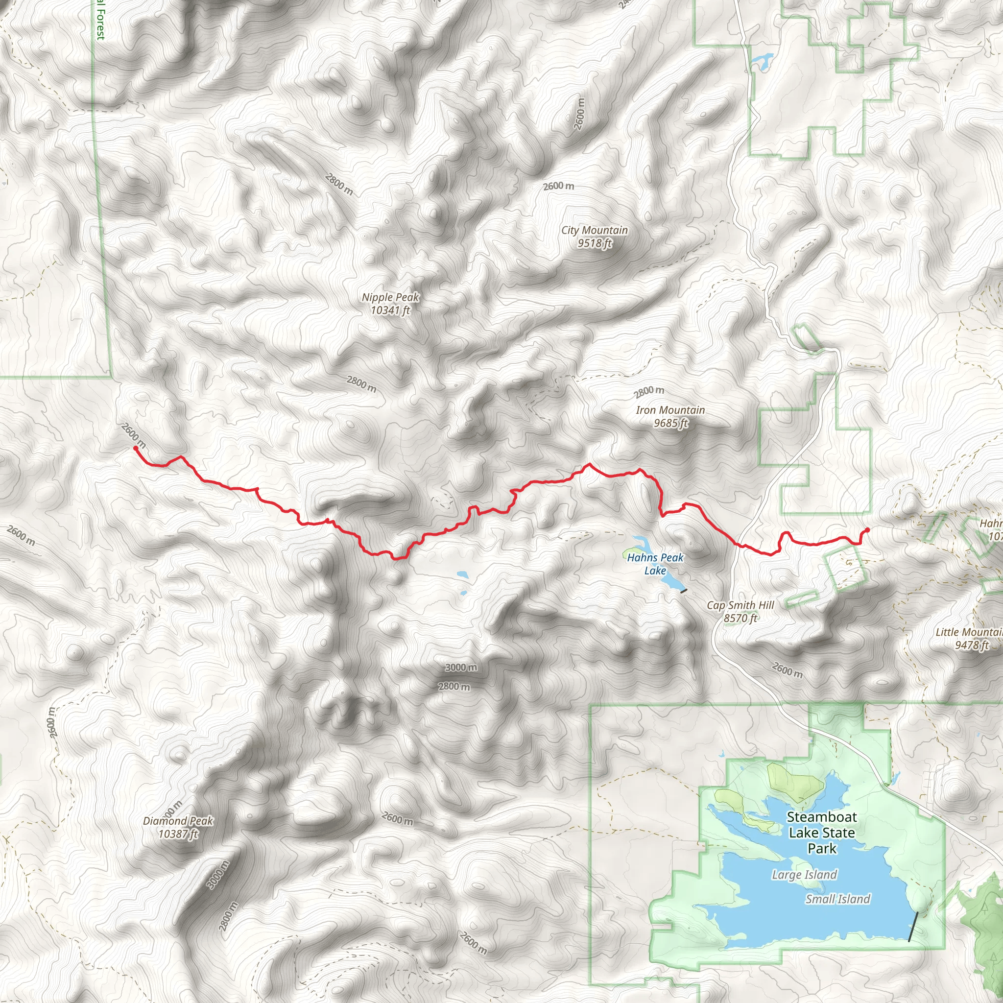 Prospector Trail mobile static map