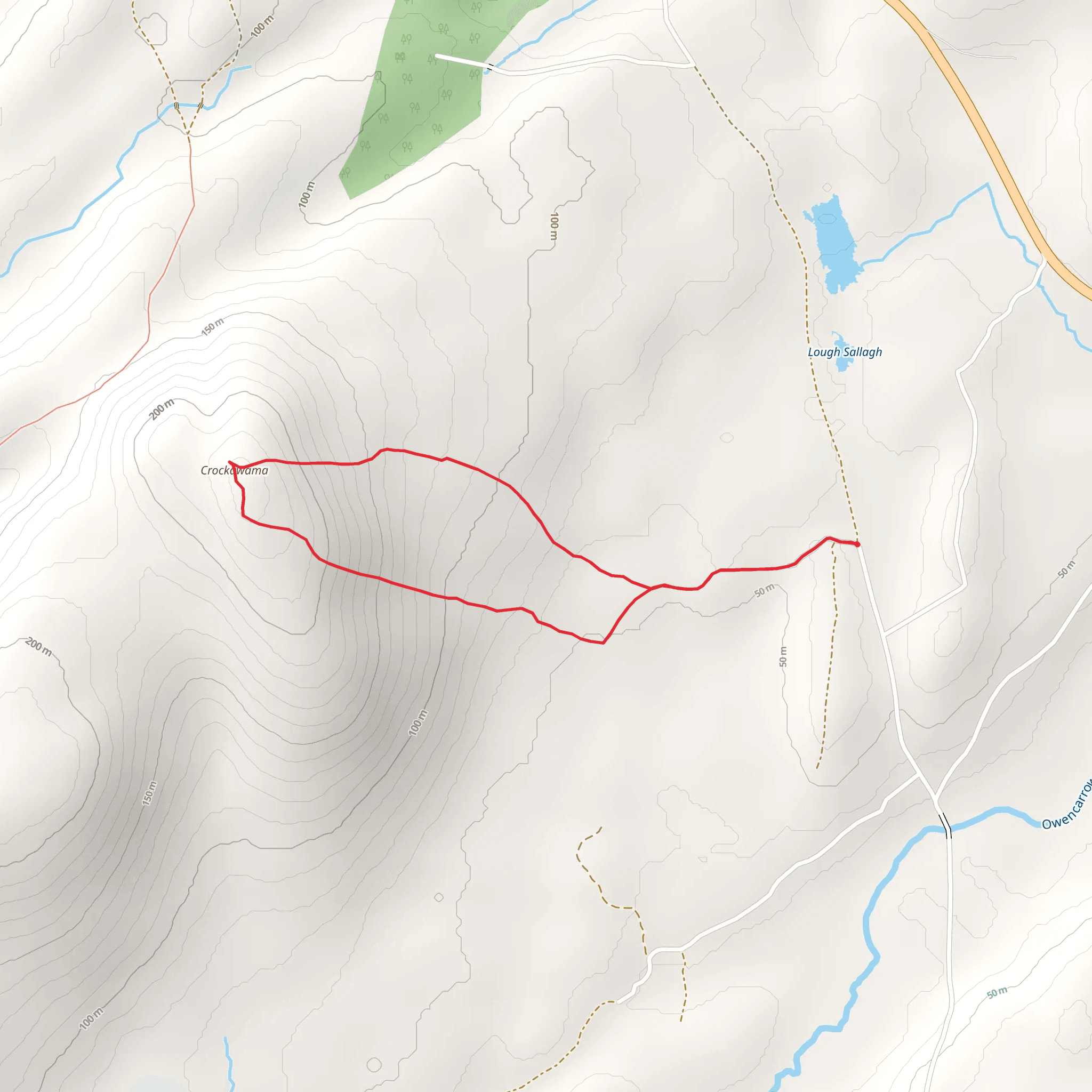 Crockawama Loop mobile static map