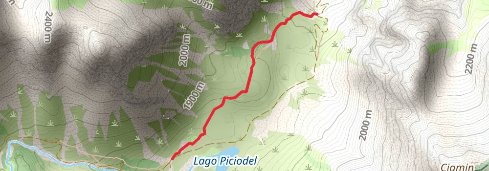 Alta Via 1 alt 4 Map