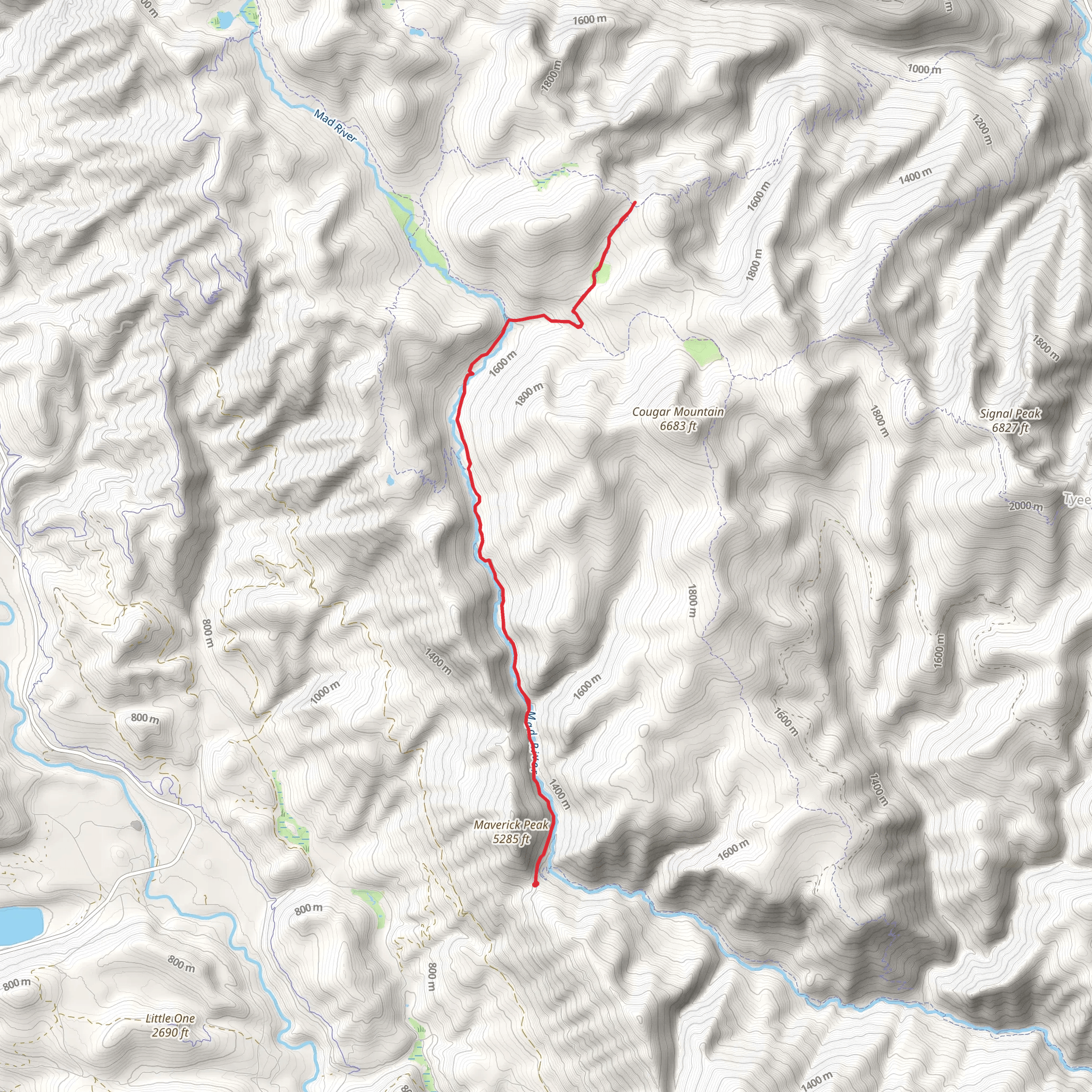 Hunters Trail mobile static map