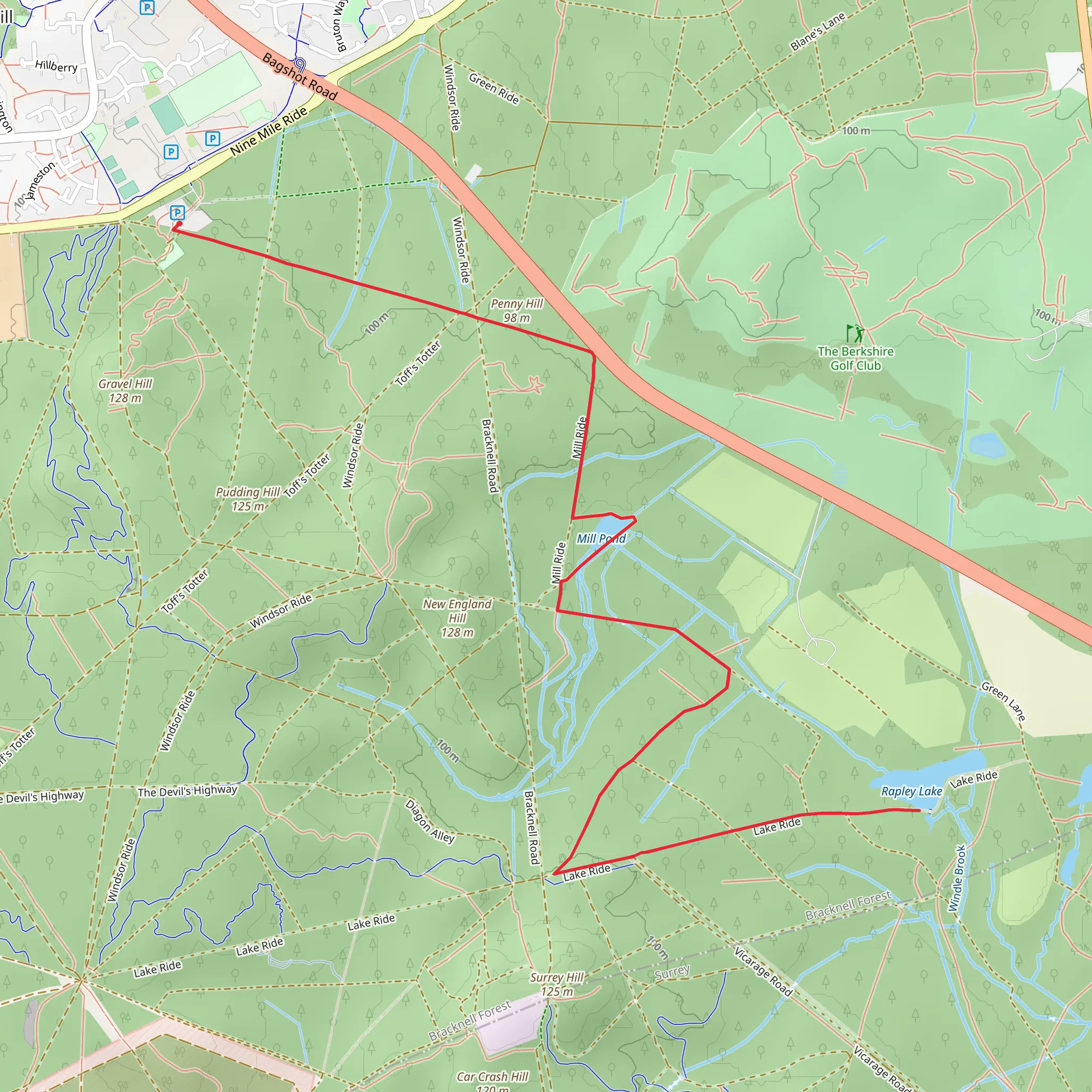 Rapley Lake Walk mobile static map