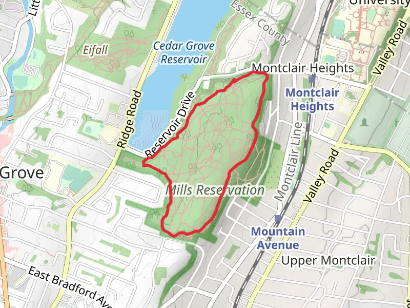 Blue Trail and Old Gate to Look Out Loop