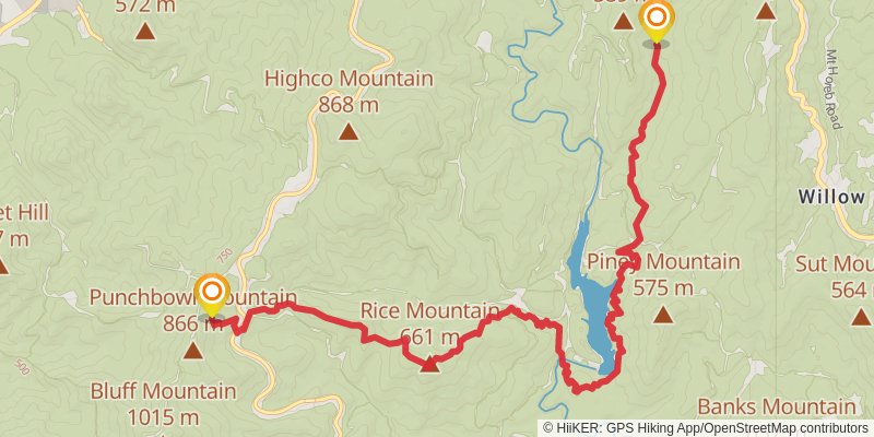 Appalachian Trail stage 83 Map