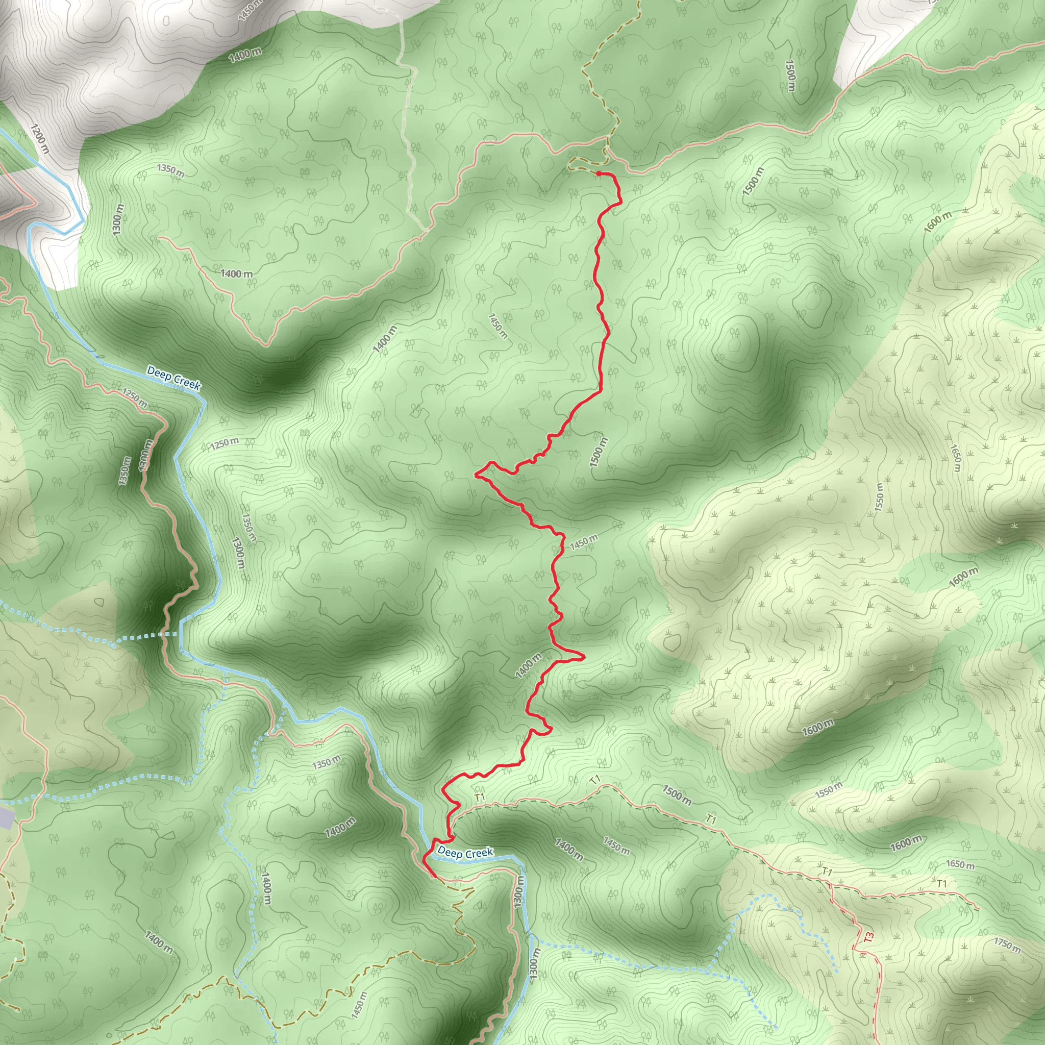 Devils Hole Trail mobile static map