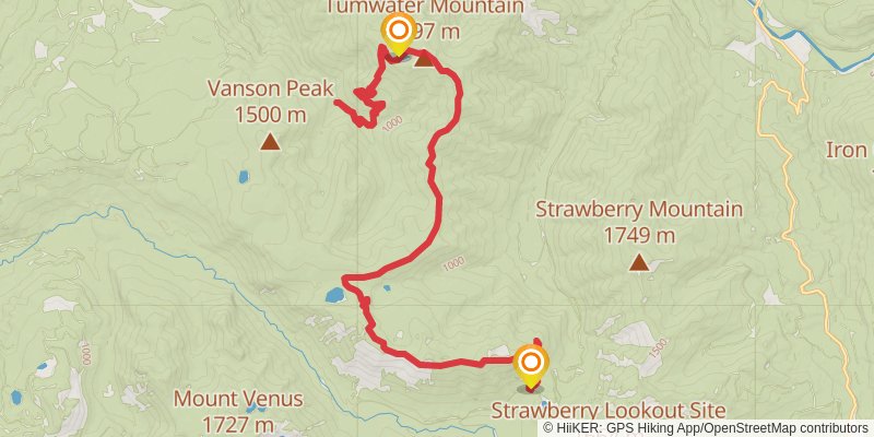 Tumwater Trail stage 4 Map