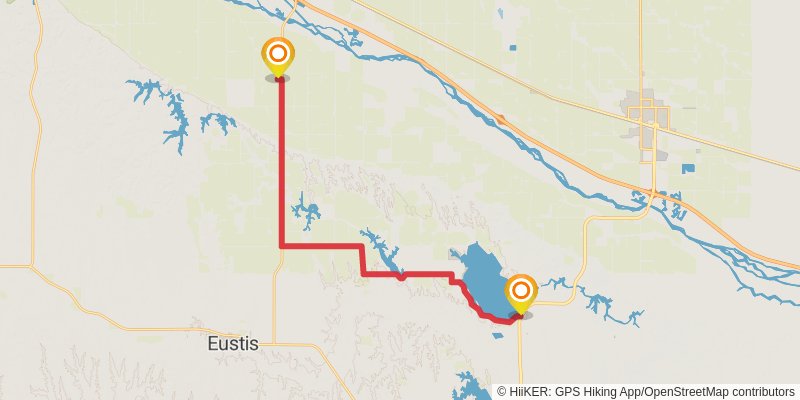 American Discovery Trail North Route stage 190 Map