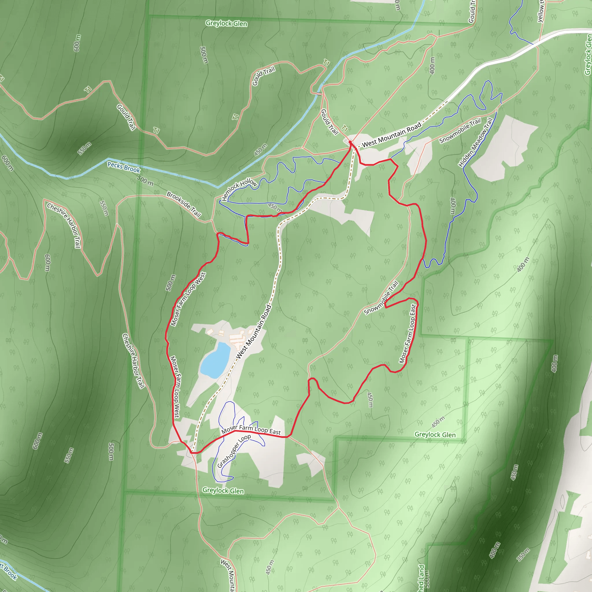Moser Farm Loop mobile static map