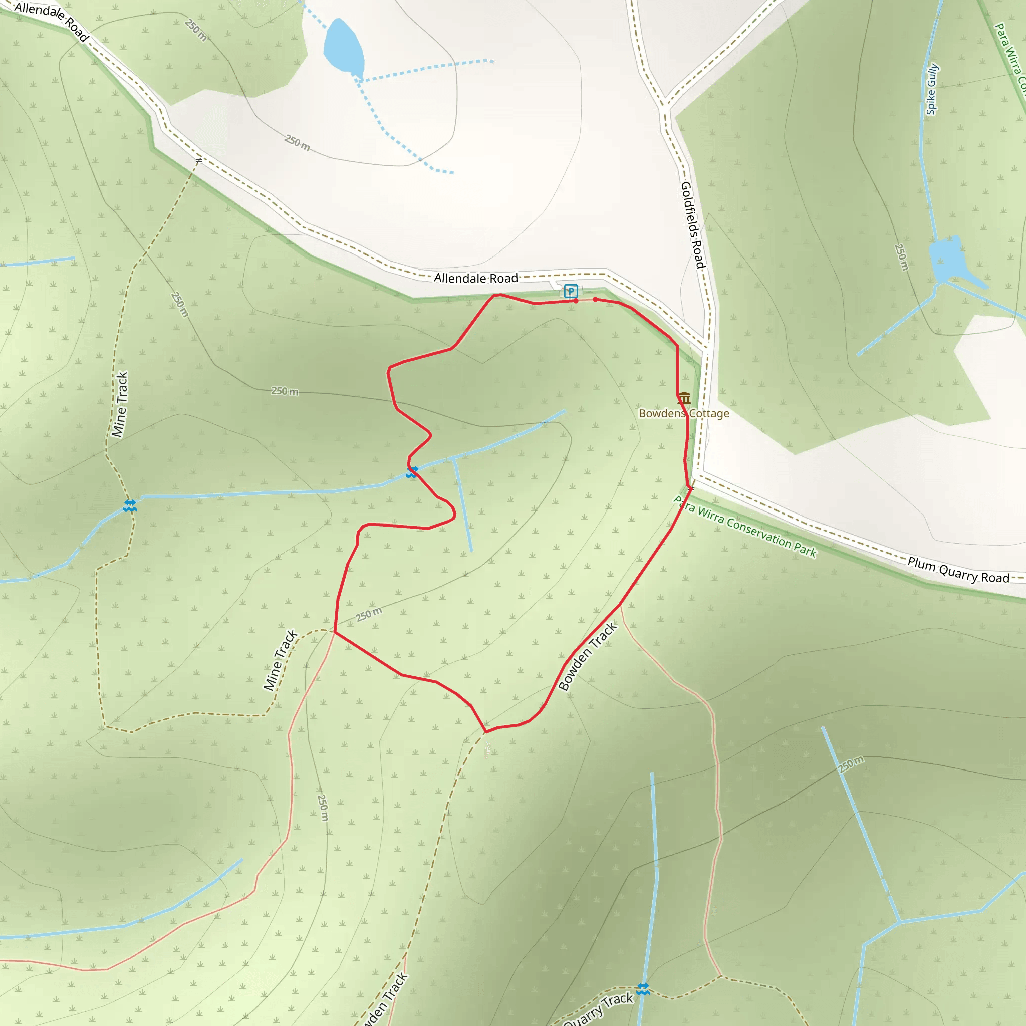 Victoria Hill Circuit Track mobile static map