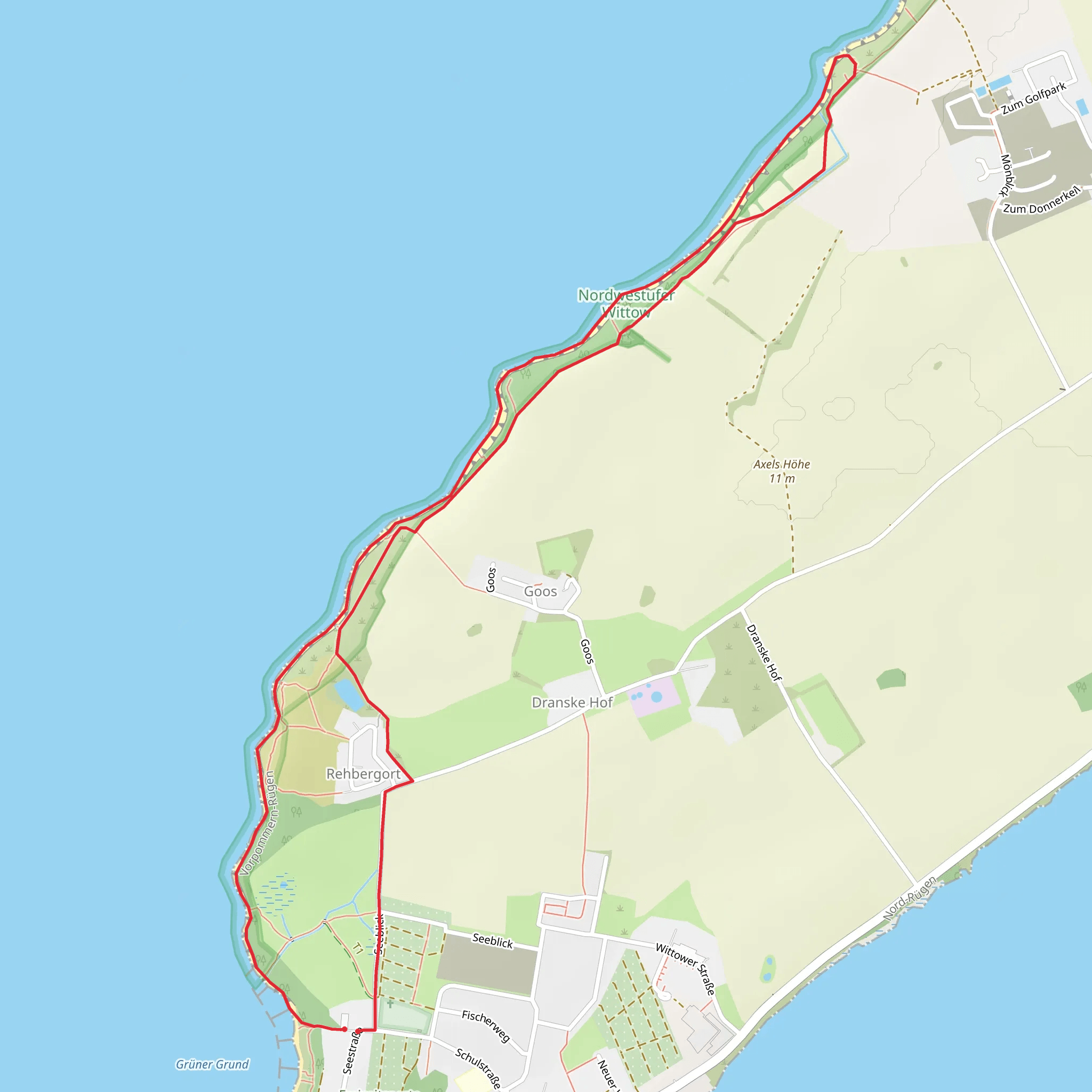 Dranske Loop mobile static map