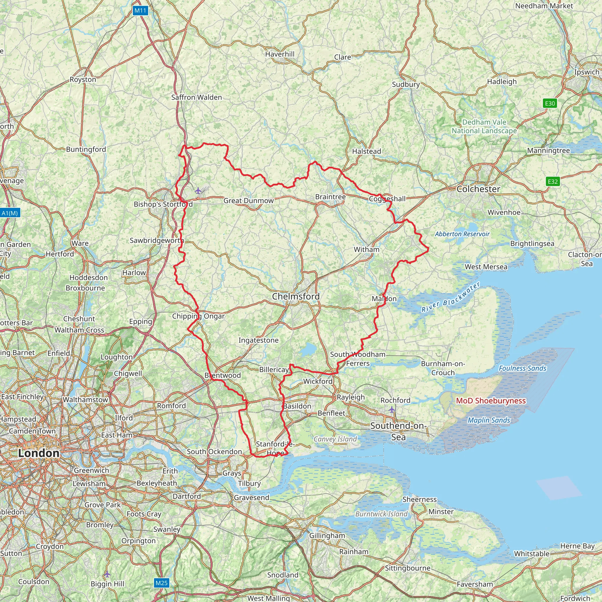 Essex Round mobile static map