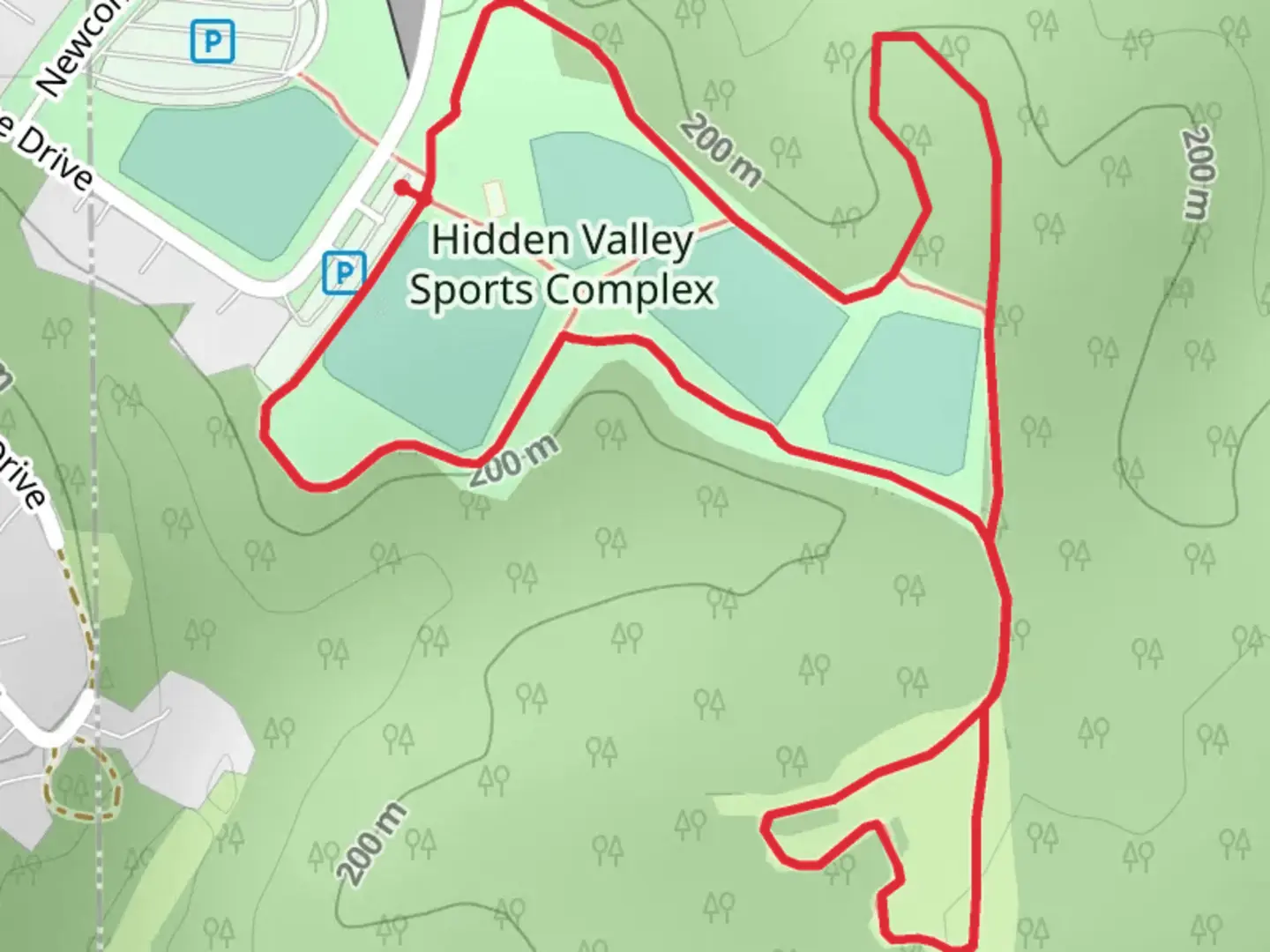 An image depicting the trail Alpine Drive East Loop and its surrounding area.