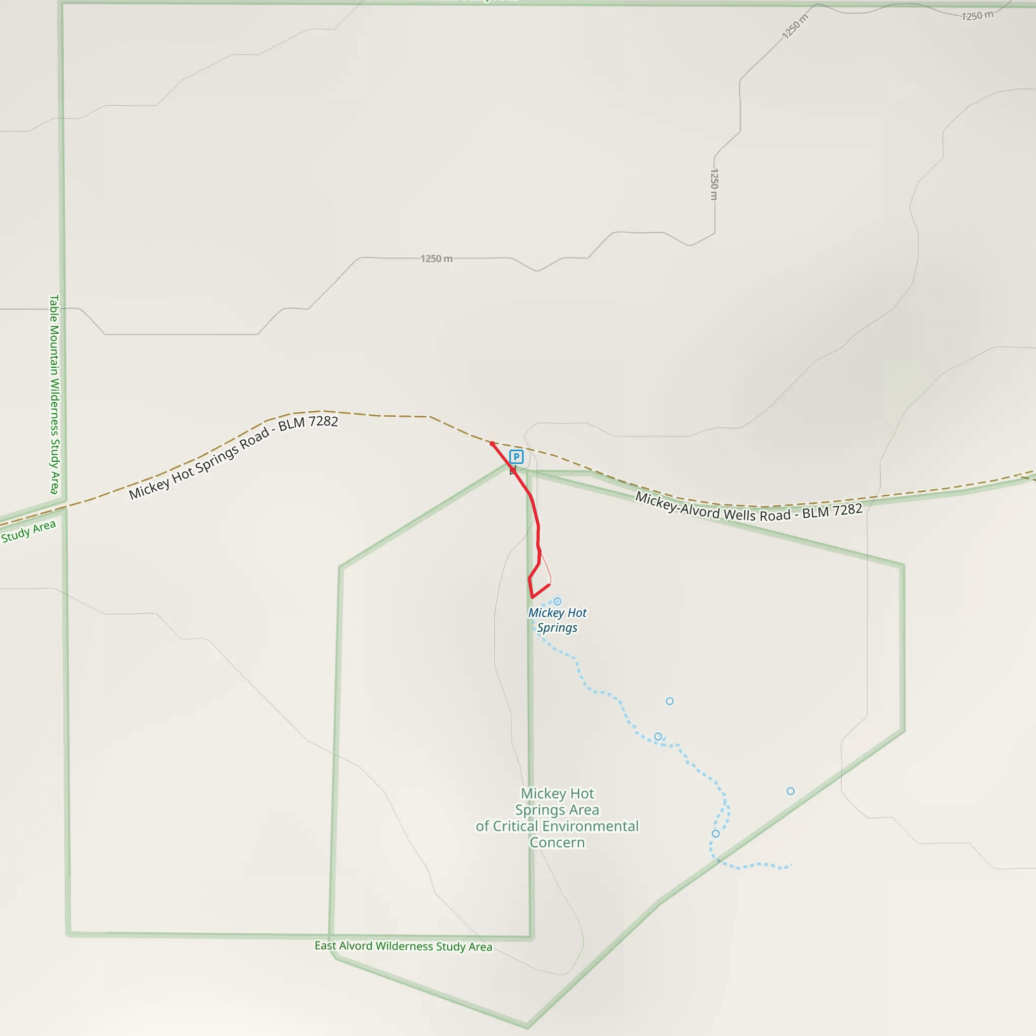 Mickey-Alvord Wells Road mobile static map