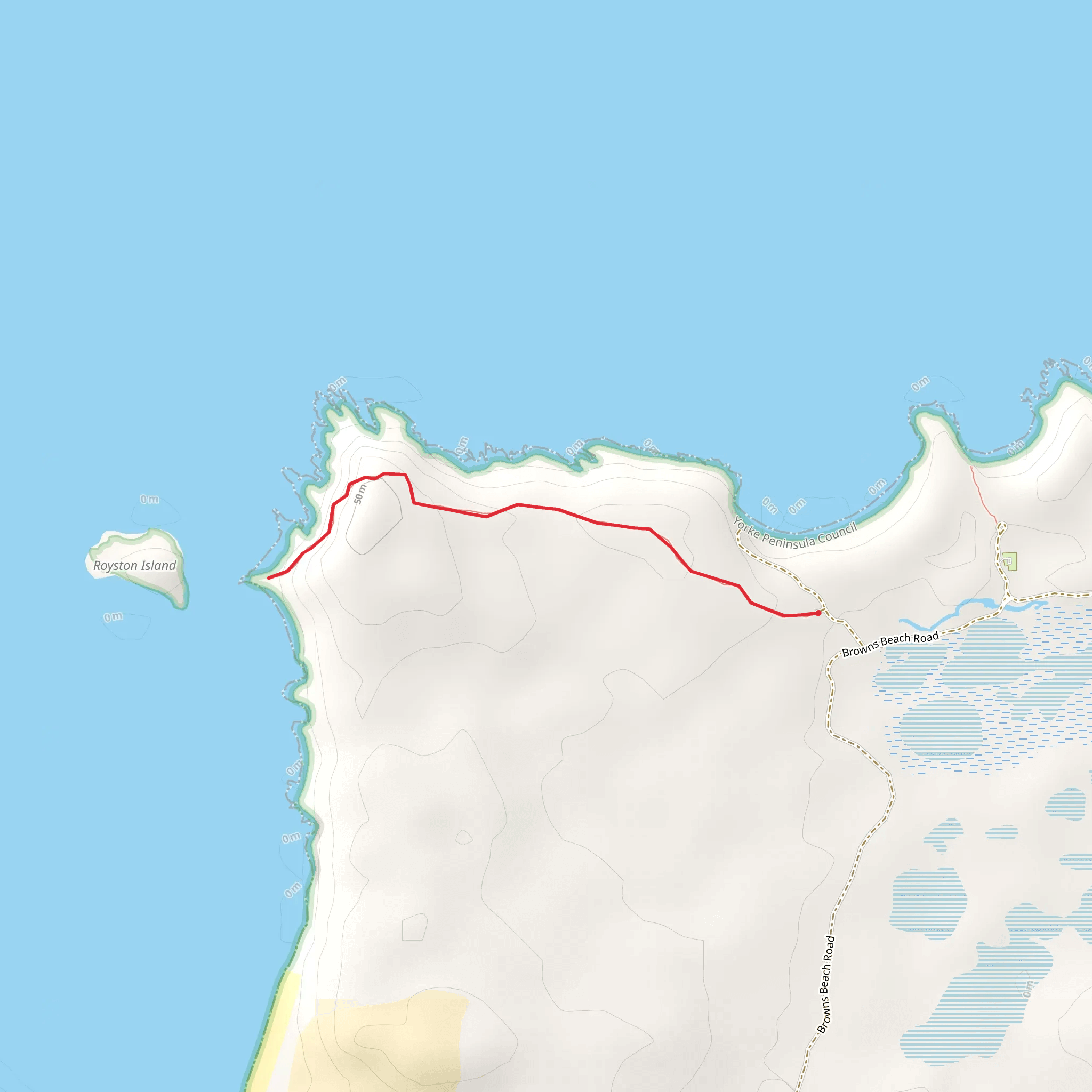 Royston Head Walk mobile static map