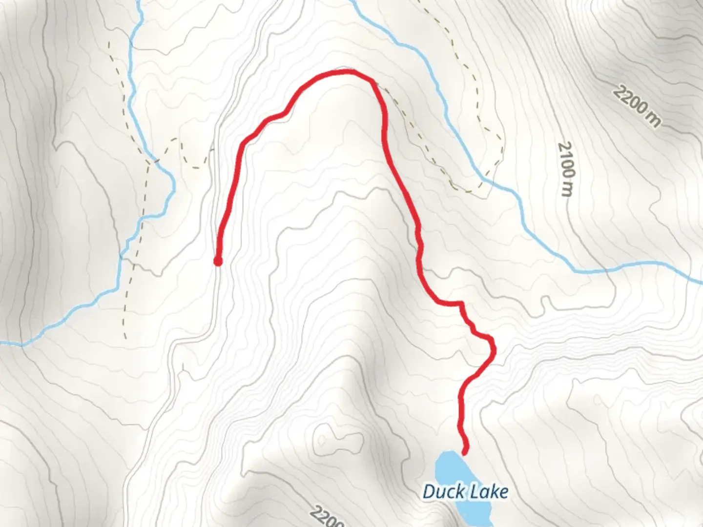 An image depicting the trail Duck Lake Trail and its surrounding area.