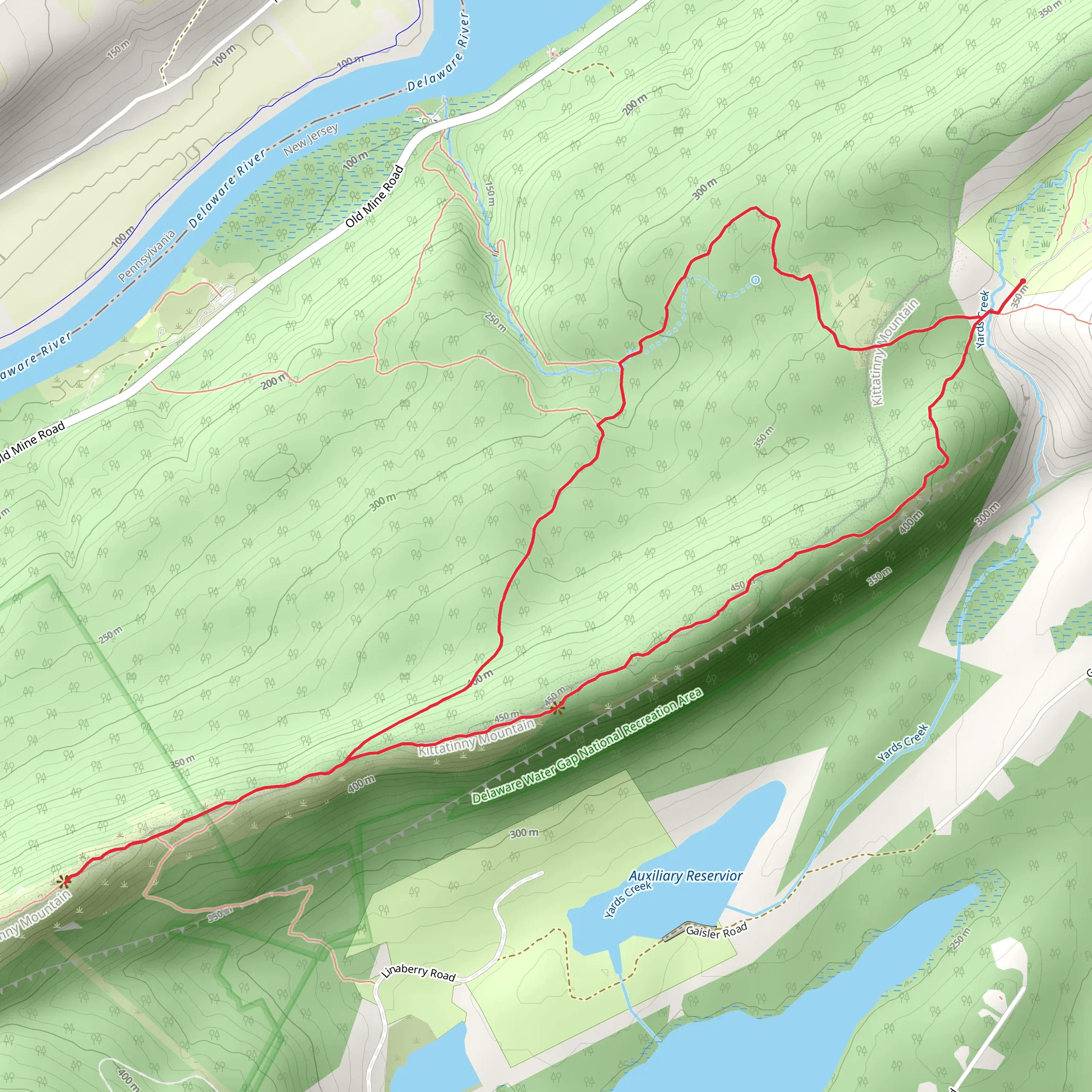 Raccoon Ridge - Kaiser Loop Trail mobile static map