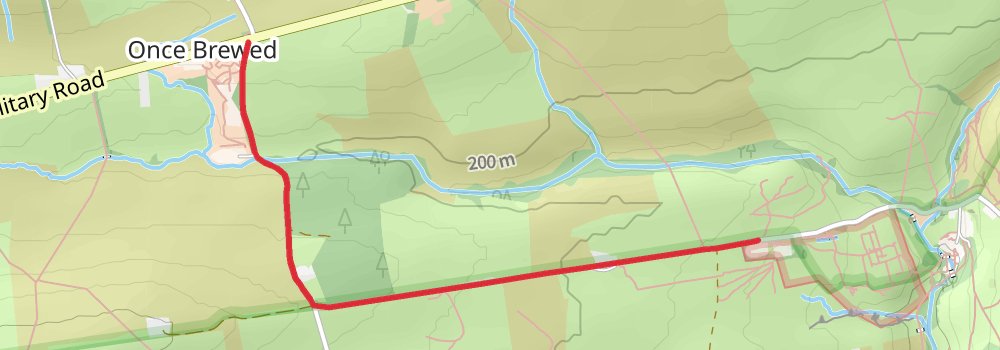 Hadrian’s Wall Path (East to West) 10-Day Moderate Tour (Hillwalk Tours) spur 1 Map