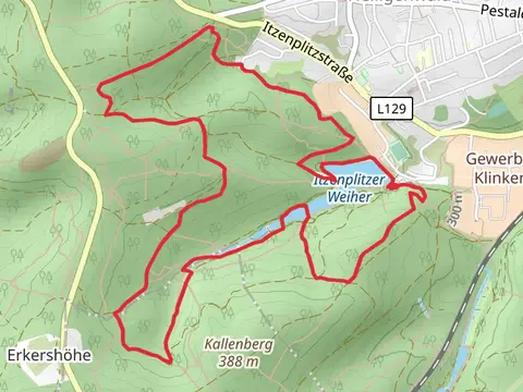 Itzenplitzer Weiher via Itzenplitzer Pingenpfad