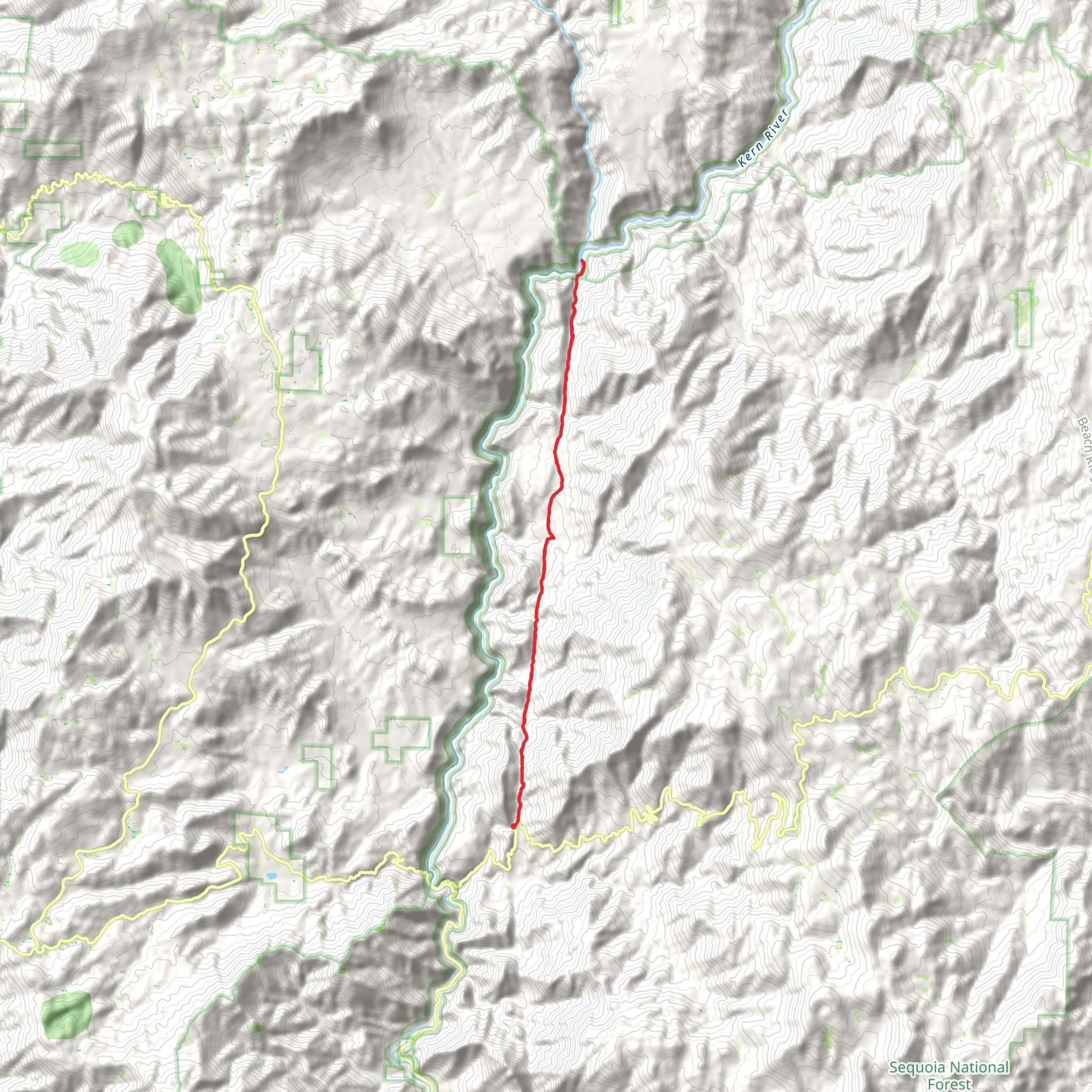 Rincon Trail Out and Back mobile static map