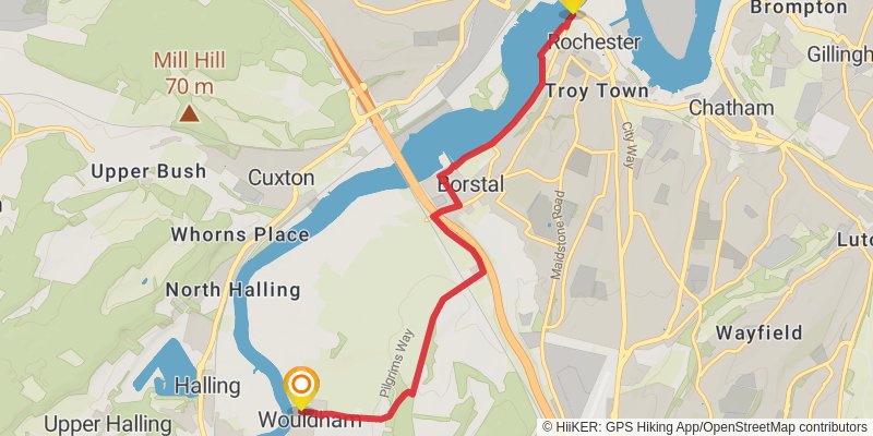 Medway Valley Walk stage 3 Map