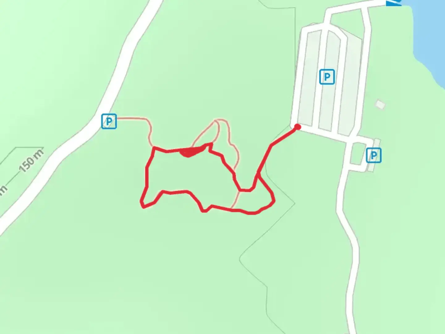 An image depicting the trail Honey Creek Interpretive Loop Trail and its surrounding area.