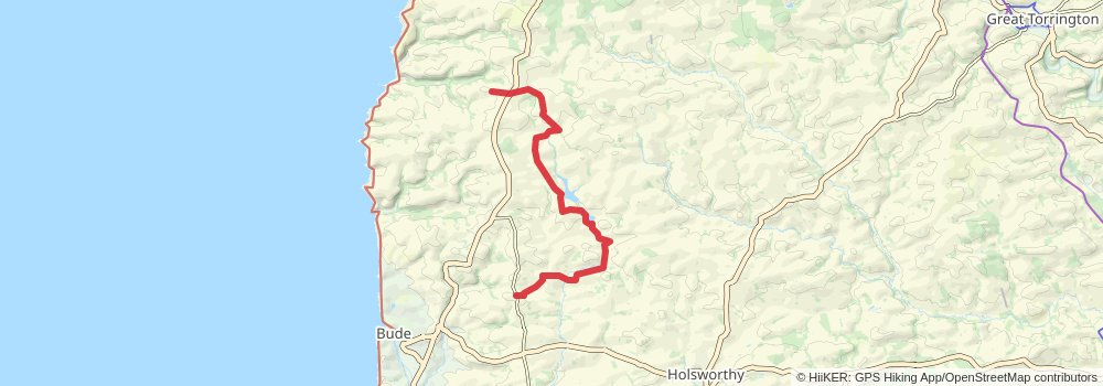 Tamara Coast to Coast Way stage 7 Map