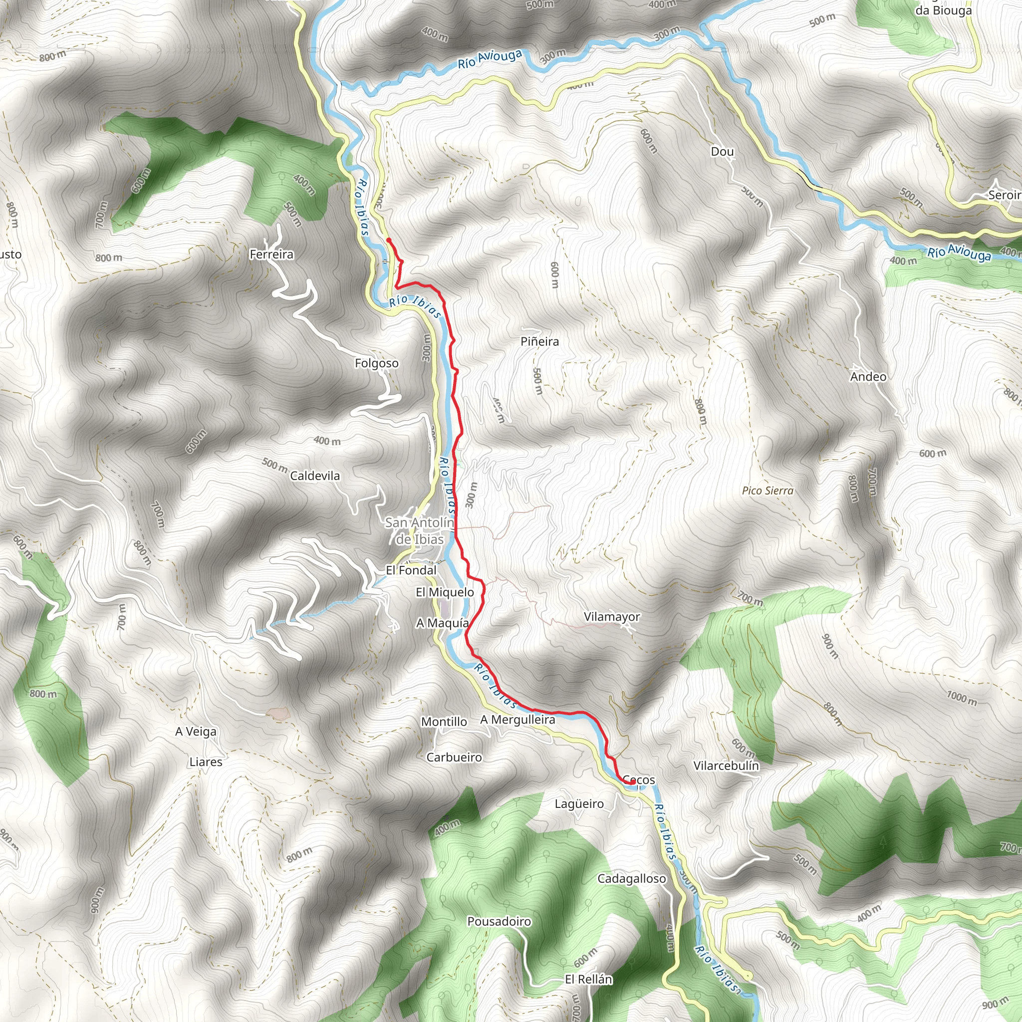 Route to Faena mobile static map
