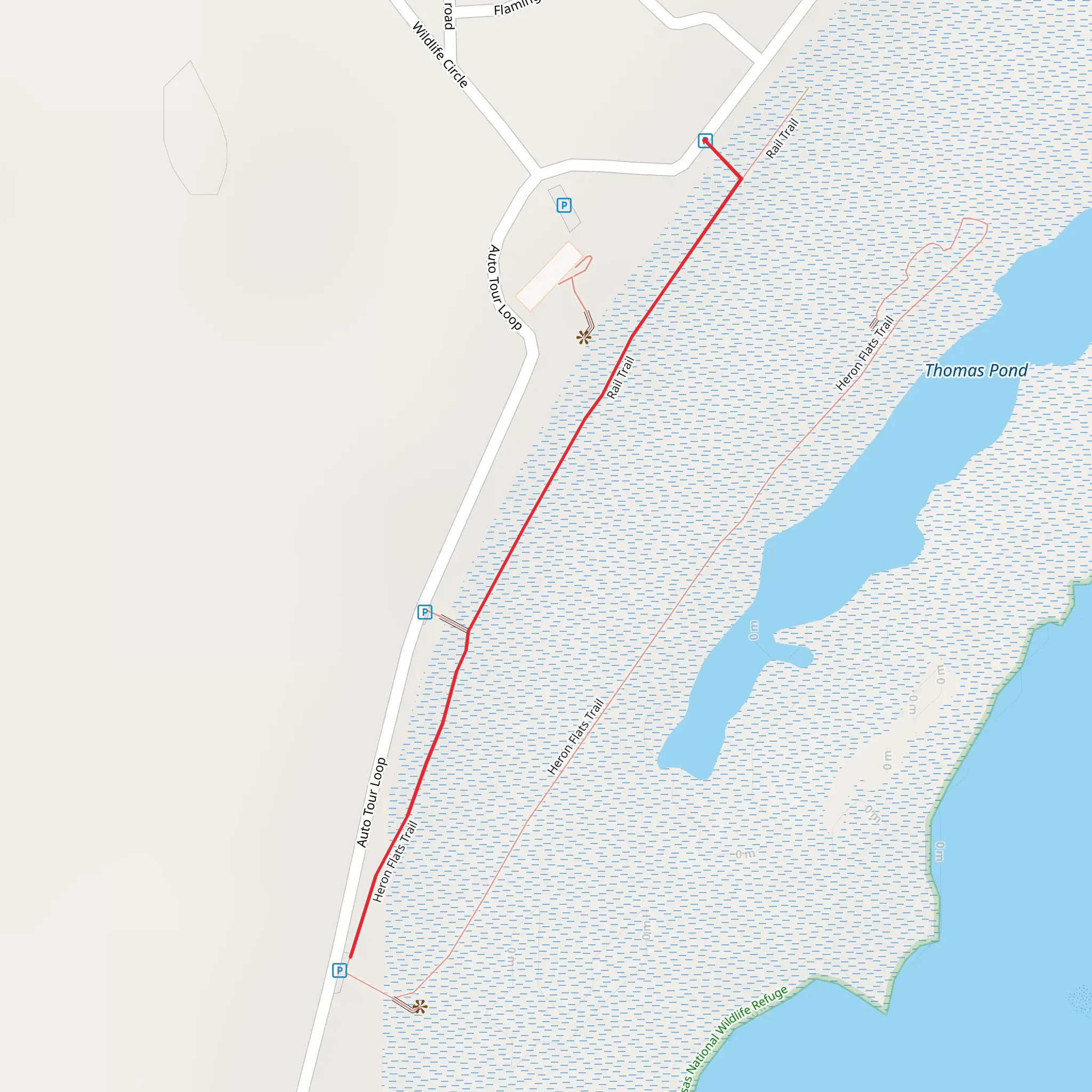 Rail Trail Out and Back mobile static map