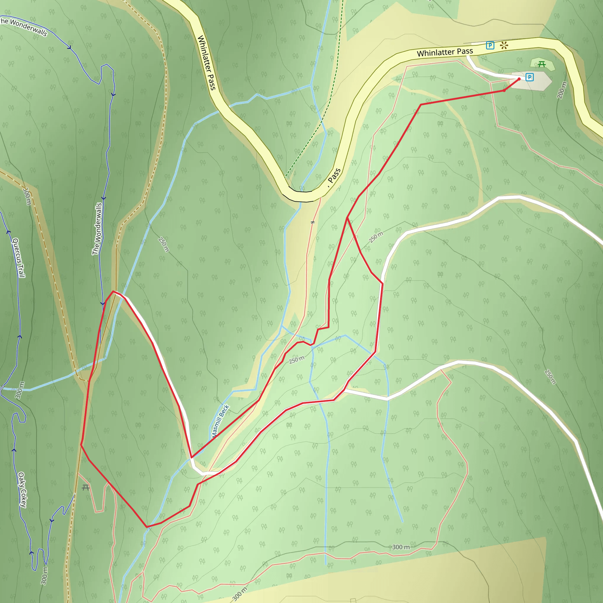 Words in the Woods Trail mobile static map