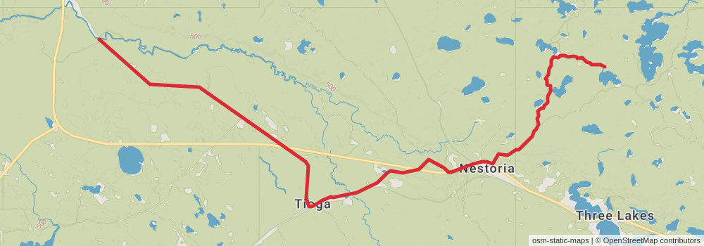 American Perimeter Trail - North Country Primary stage 106 Map
