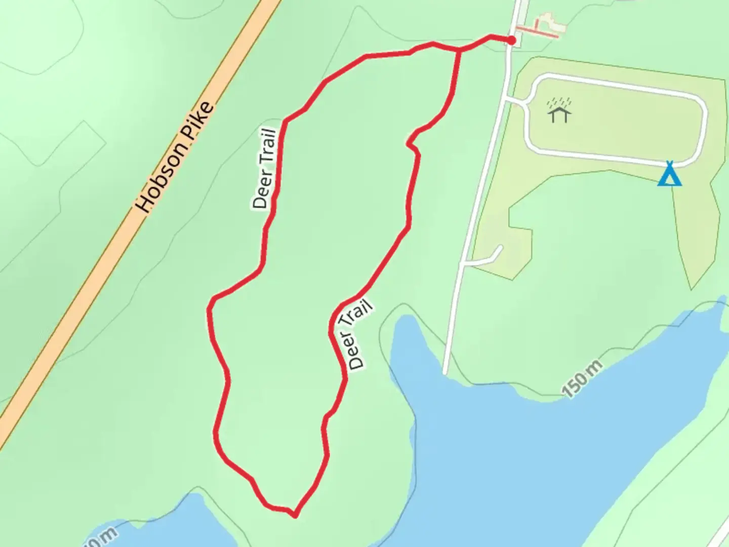 An image depicting the trail Deer Loop Trail and its surrounding area.