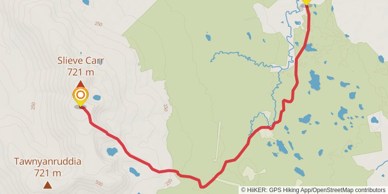 Nephin Beg and Slieve Carr Loop from Altnabrocky stage 2 Map