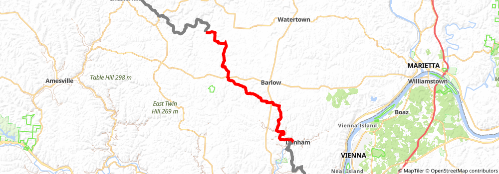 American Discovery Trail South Route stage 49 Map