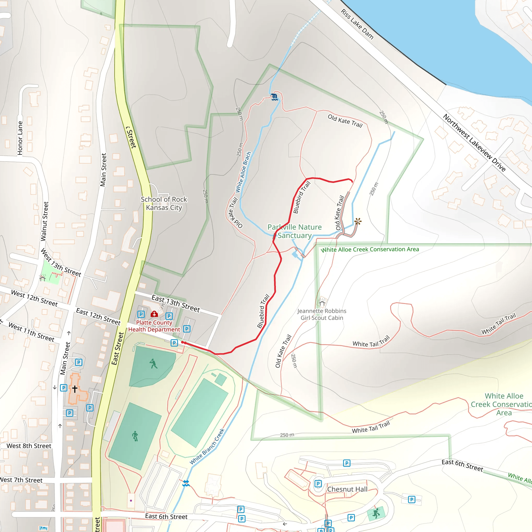 Bluebird Trail mobile static map