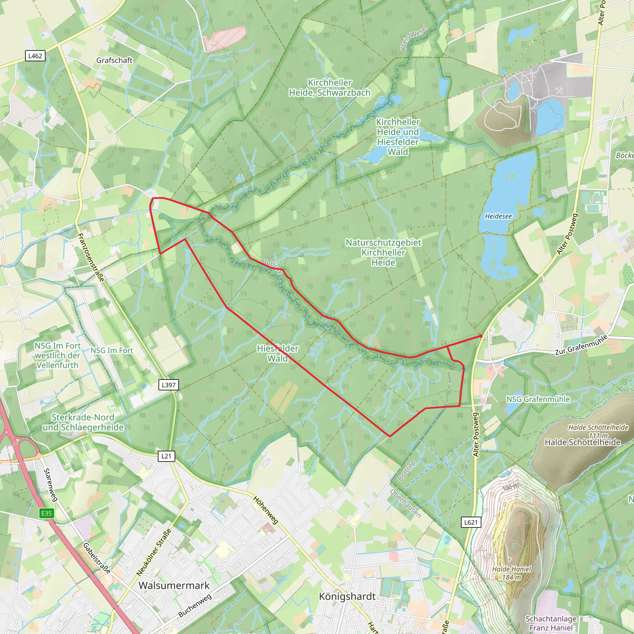 Rotbach Rundweg mobile static map