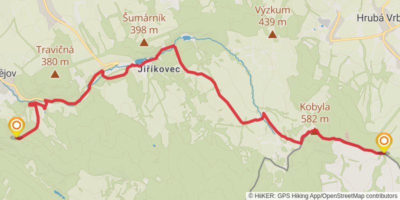 Trans Carpathian Hike stage 5 Map