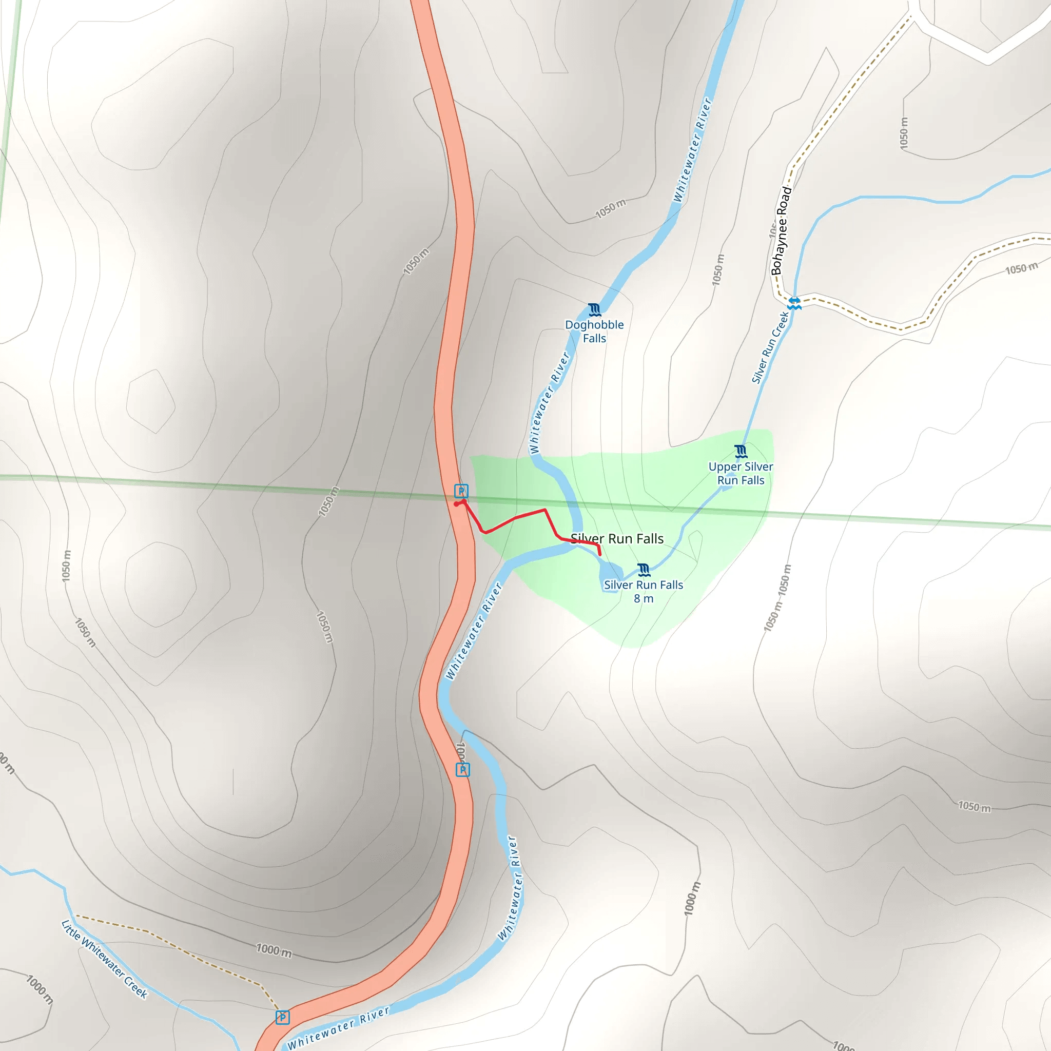 Silver Run Creek mobile static map