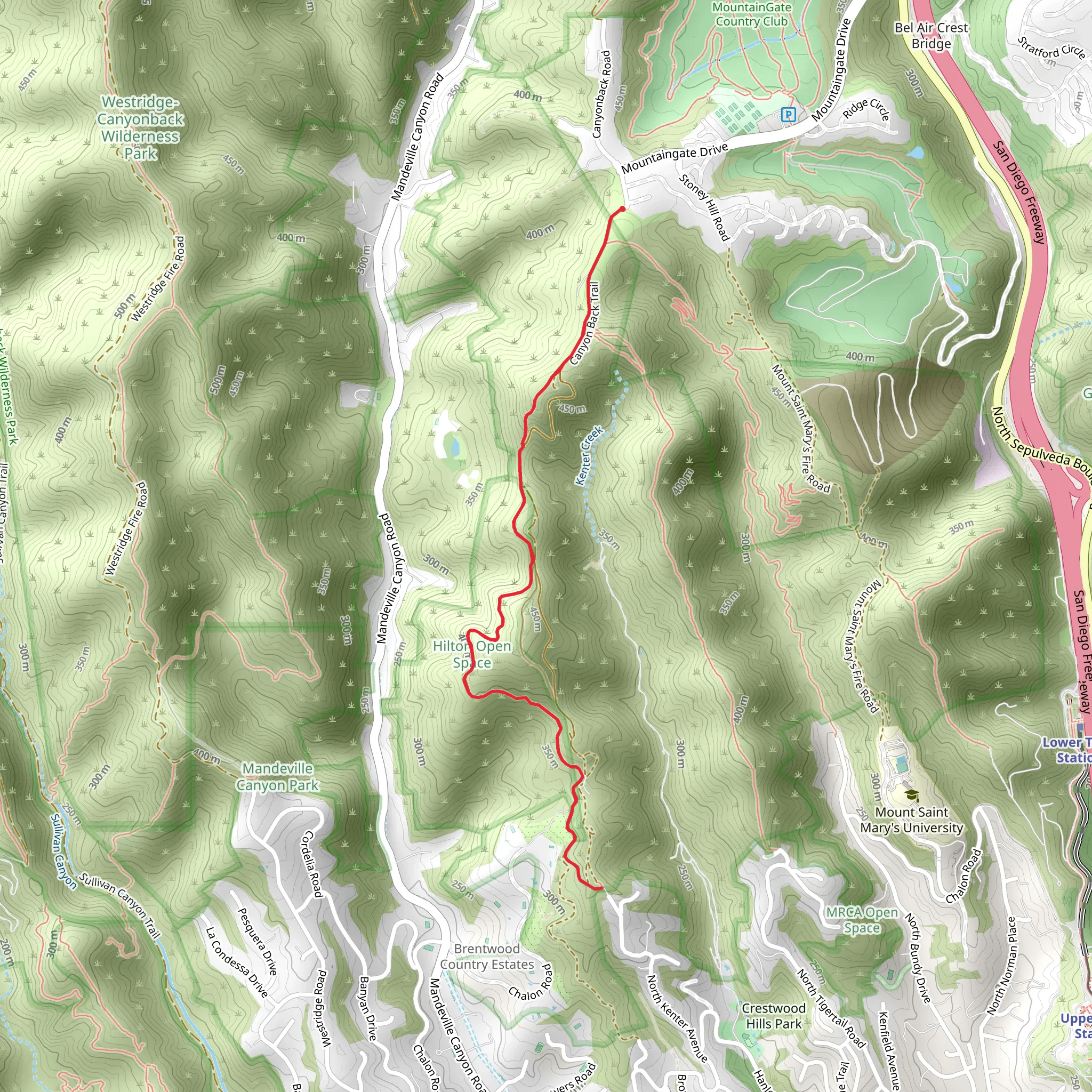 Lower East Mandeville Fire Road Trail mobile static map