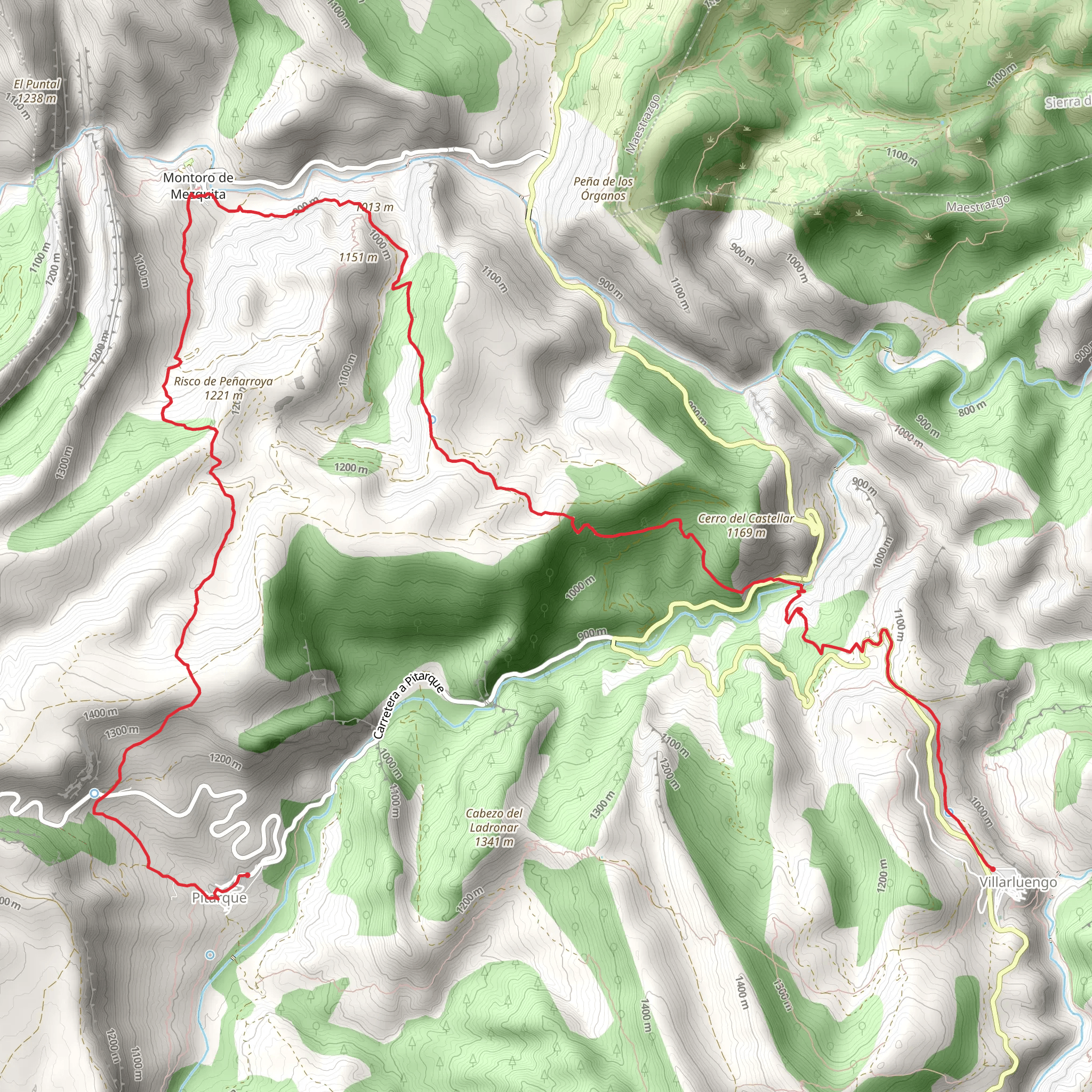 Villarluengo - Pitarque PR TE 9 mobile static map