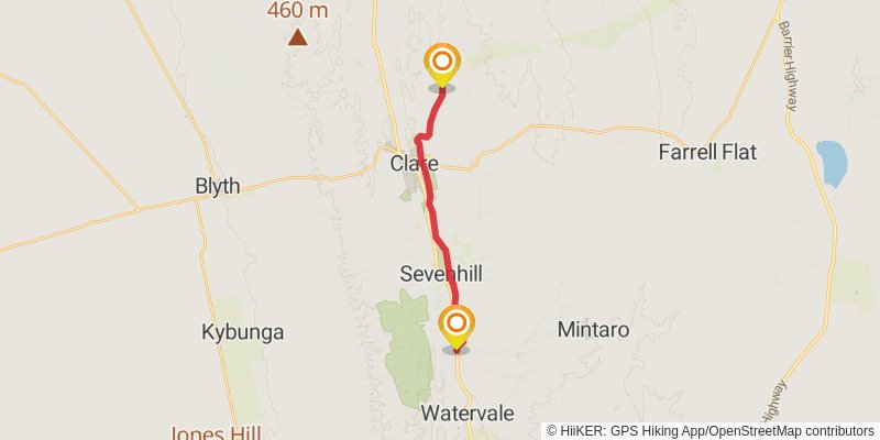 Mawson Trail stage 11 Map