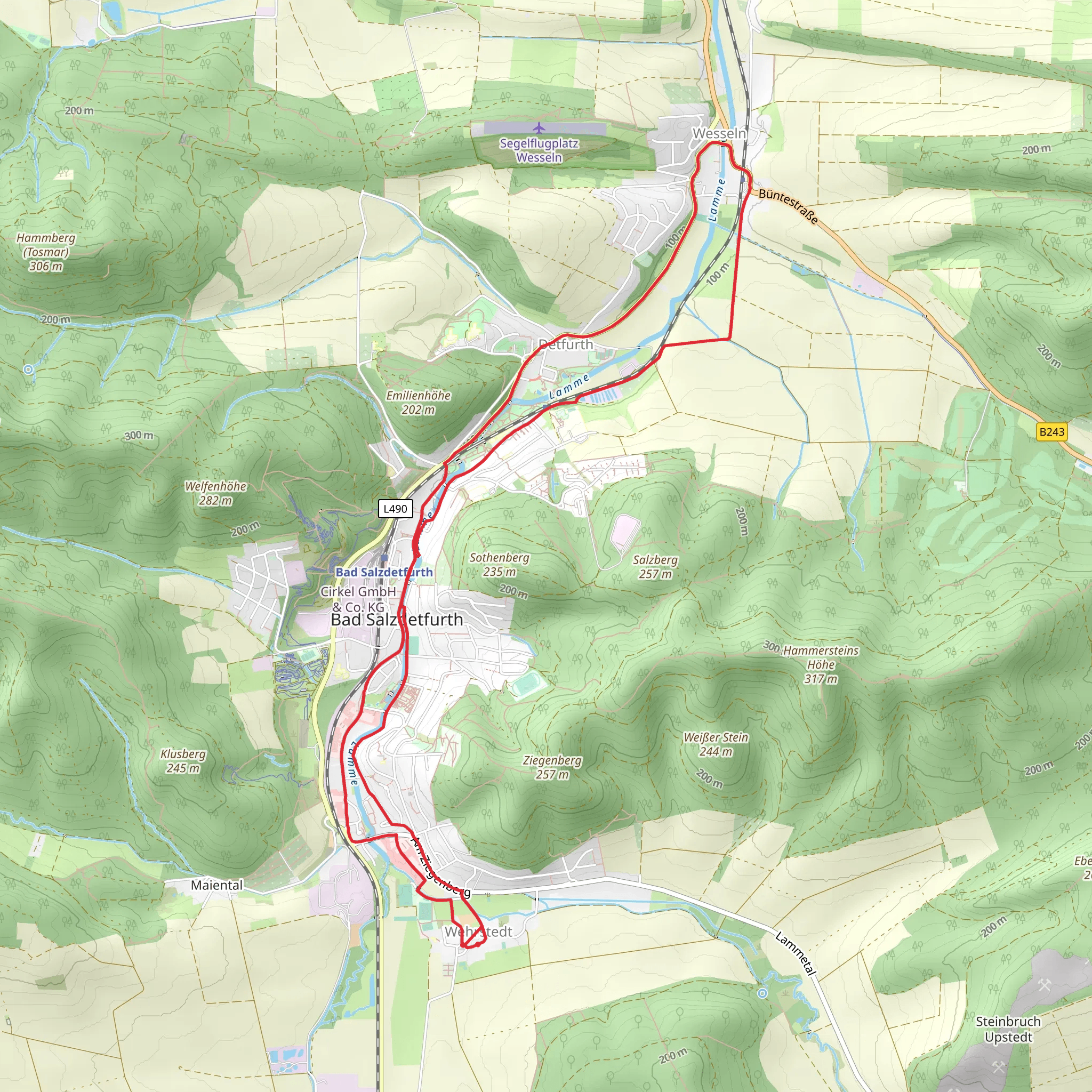 Drei Pappeln and Soltmannstrasse Loop mobile static map