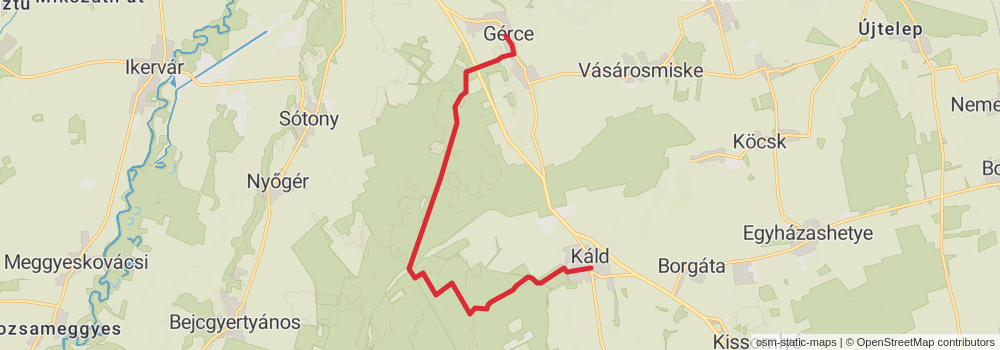 National Blue Trail - OKT stage 5 Map