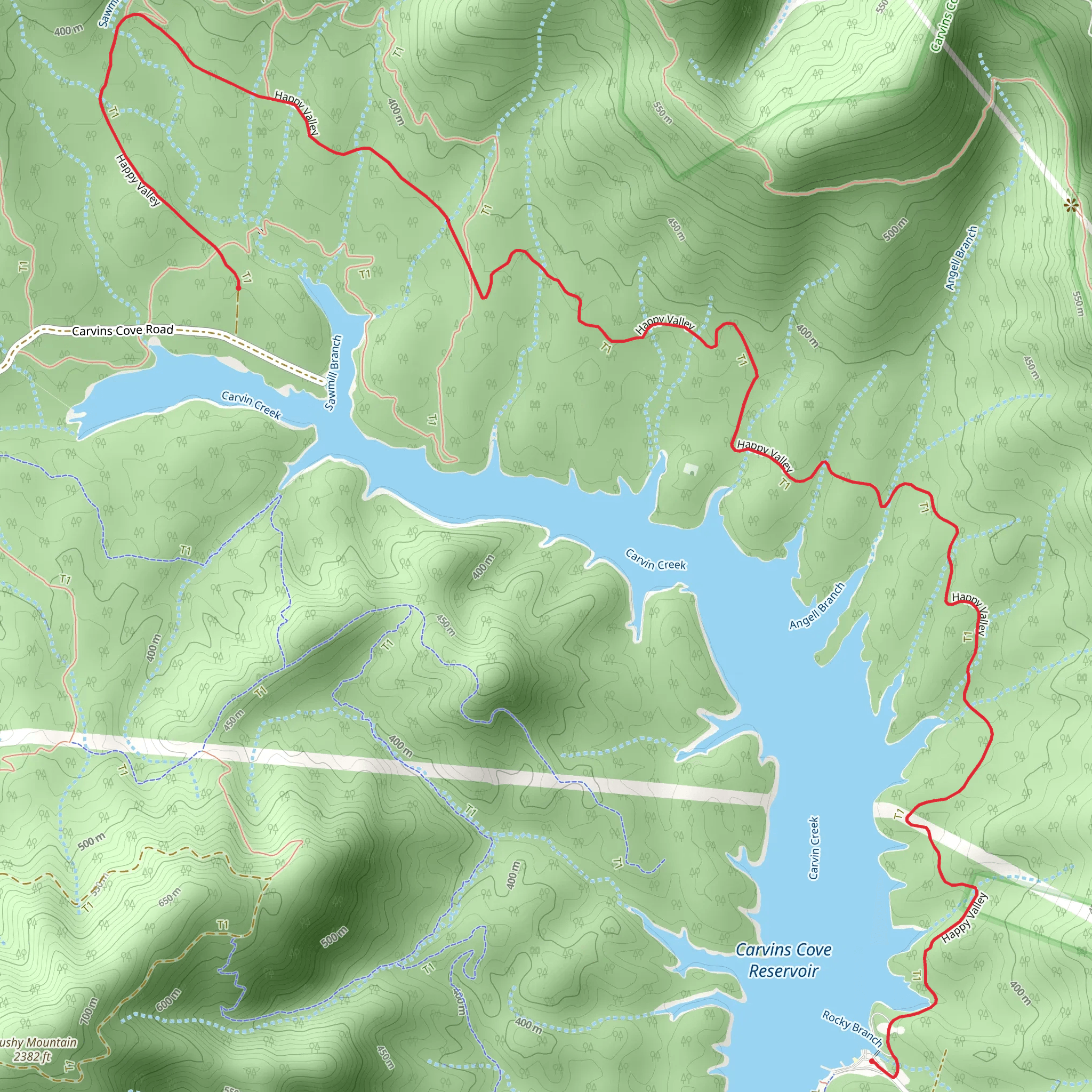 Happy Valley mobile static map