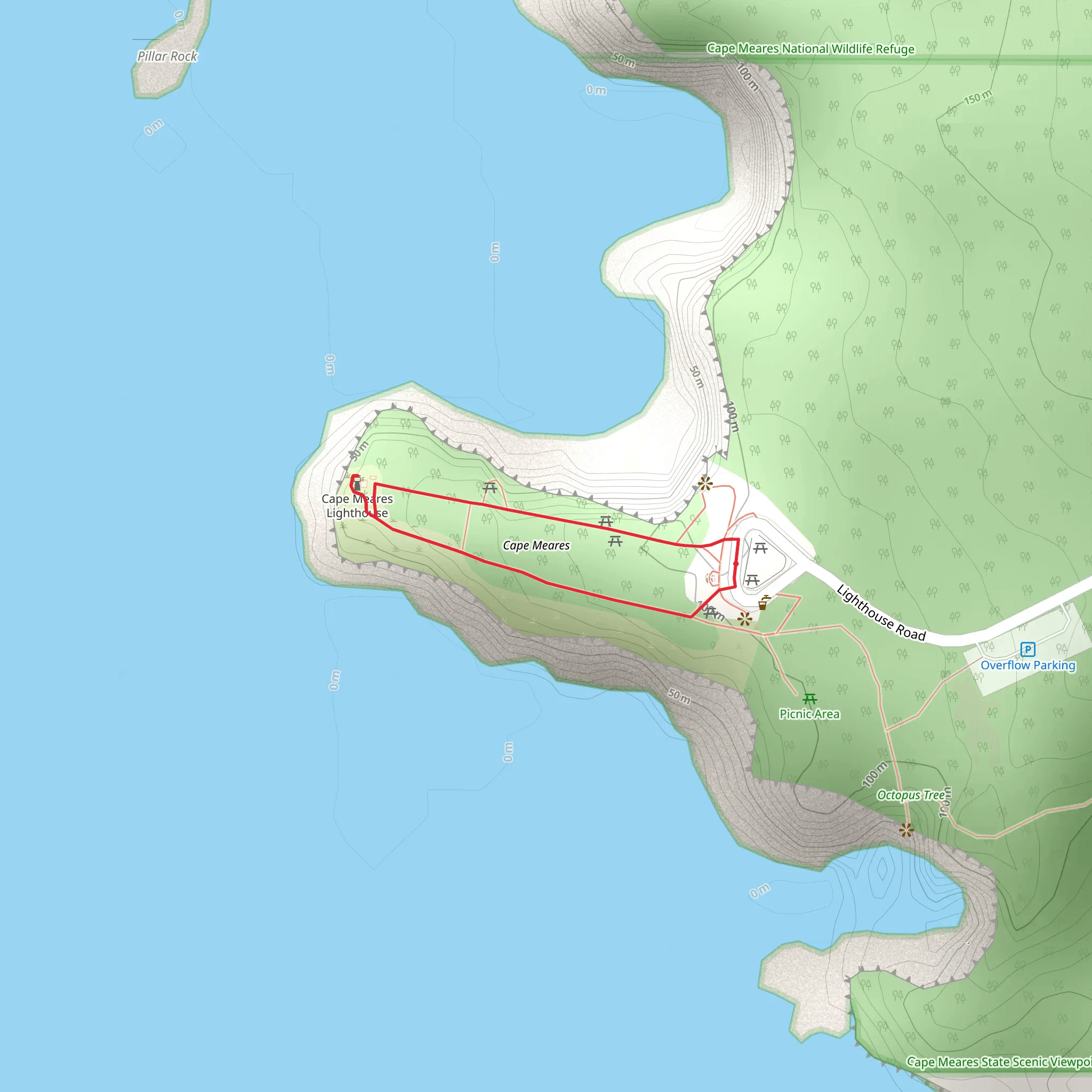 Cape Meares Loop mobile static map