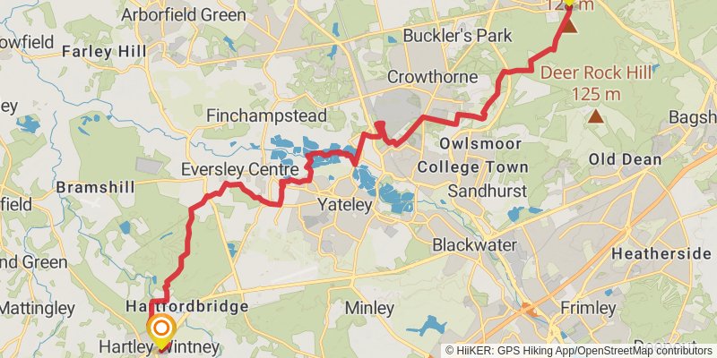 Thames Valley Loop Walk stage 2 Map