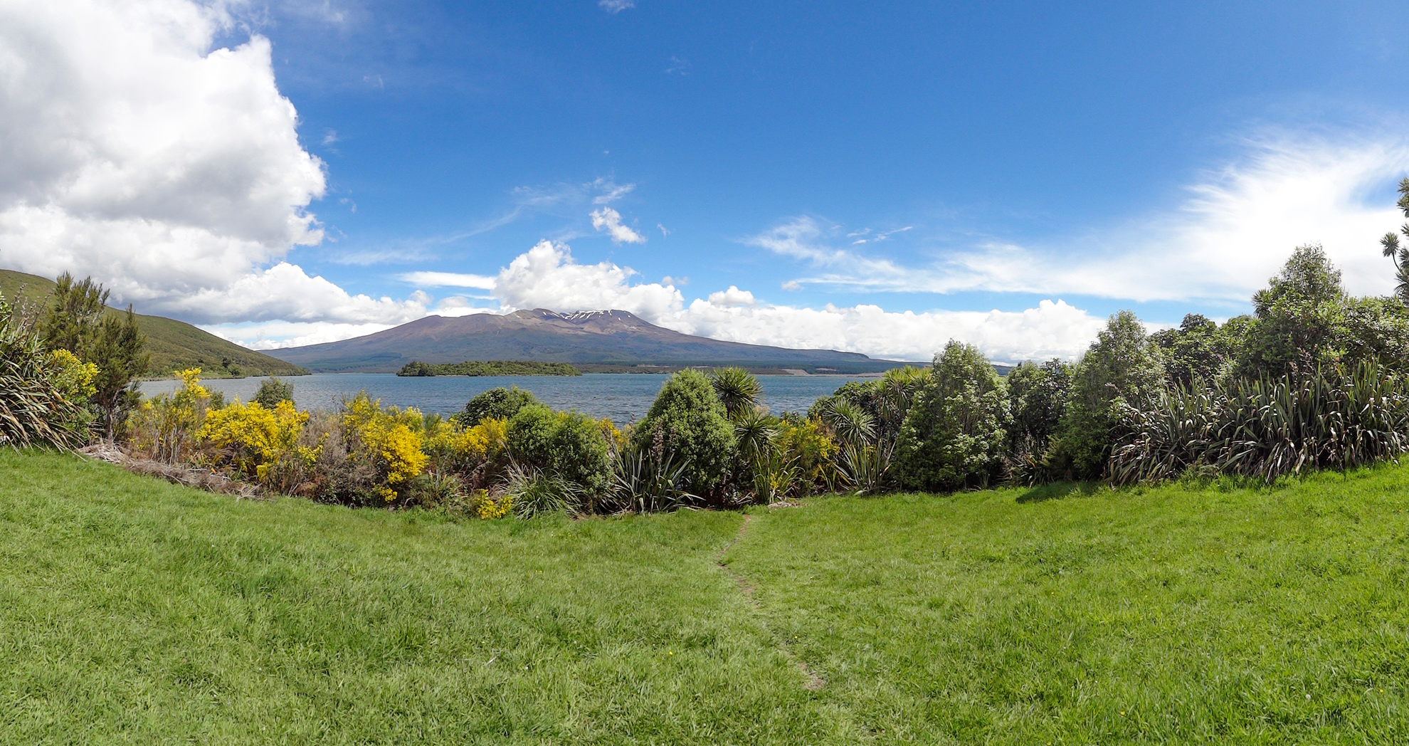 An image depicting the trail Lake Rotopounamu Loop and its surrounding area.