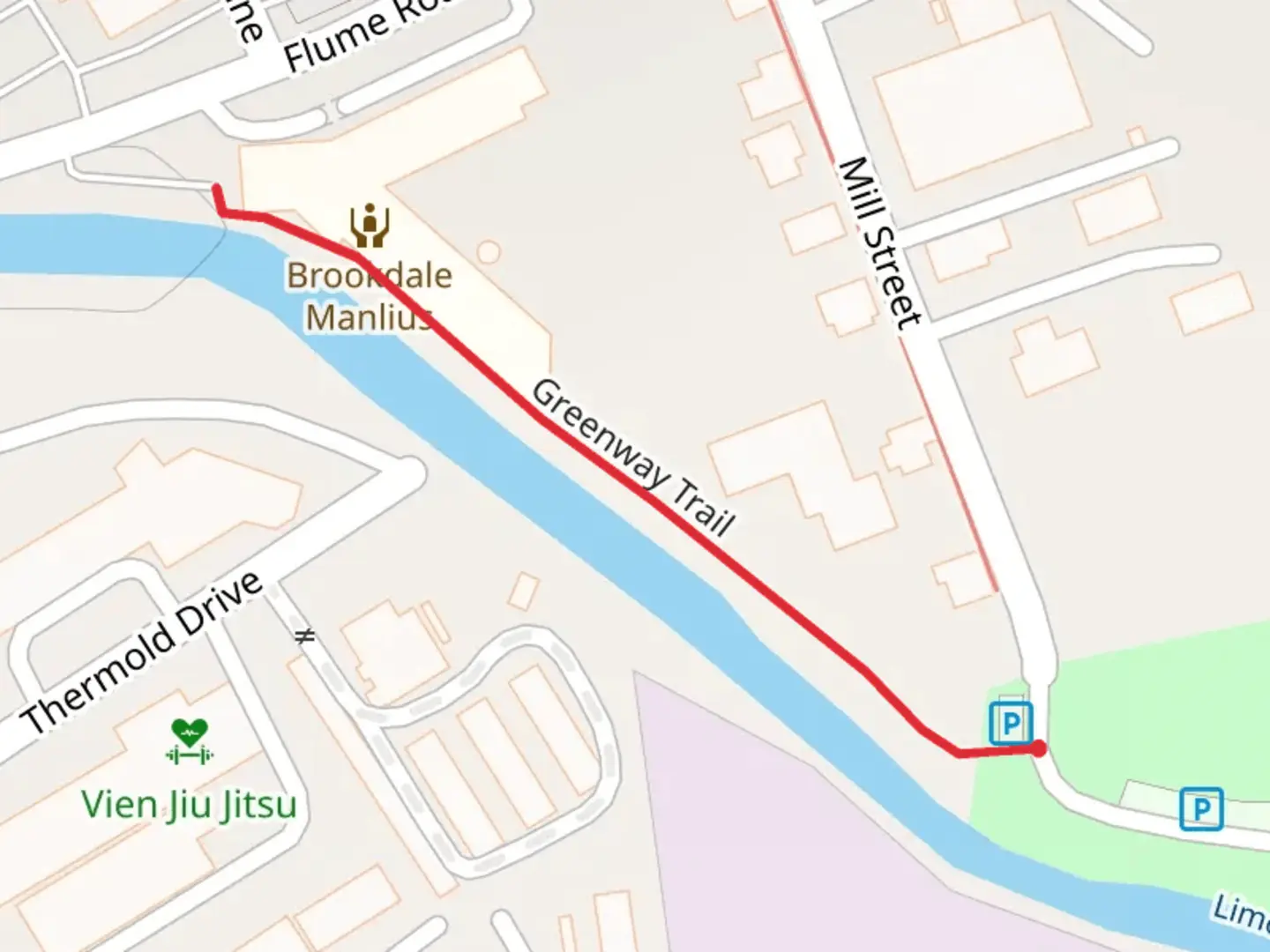 An image depicting the trail Greenway Trail and its surrounding area.