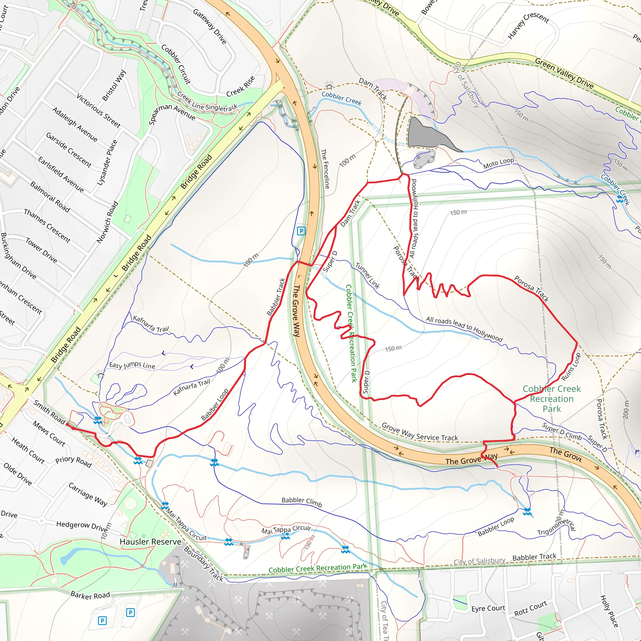 Ruins Loop Track mobile static map