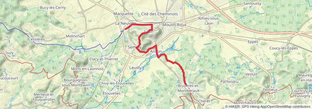 Via Francigena stage 22 Map