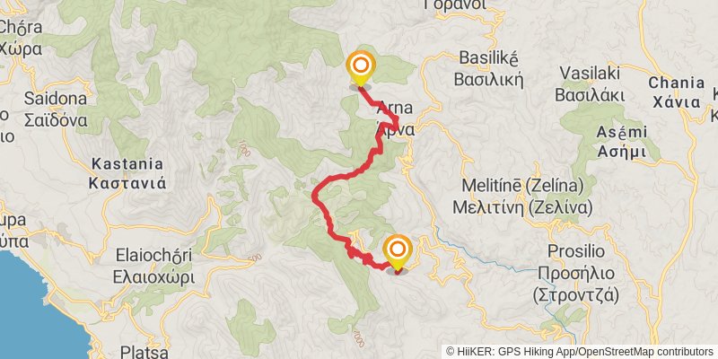 E4 - Peloponnes stage 15 Map