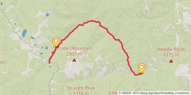 North Fork Fish Creek Trail stage 3 Map